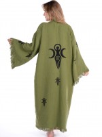 Cottonwood Kybele Bornoz Ağaç Baskı Cottonwood Kybele Bornoz Ağaç Baskı