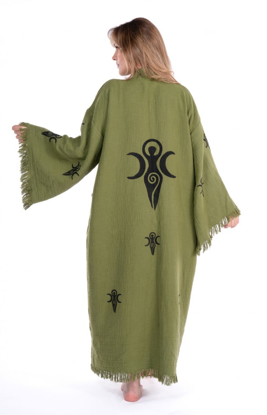 Cottonwood Kybele Bornoz Ağaç Baskı Cottonwood Kybele Bornoz Ağaç Baskı