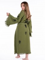 Cottonwood Kybele Bornoz Ağaç Baskı Cottonwood Kybele Bornoz Ağaç Baskı